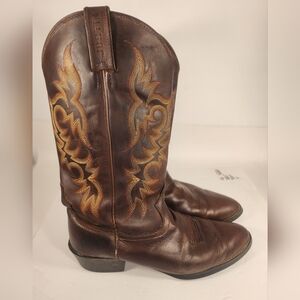 Justin 2551 Men's Stampede Western / Cowboy Boots with Round Toe Brown Size 11EE